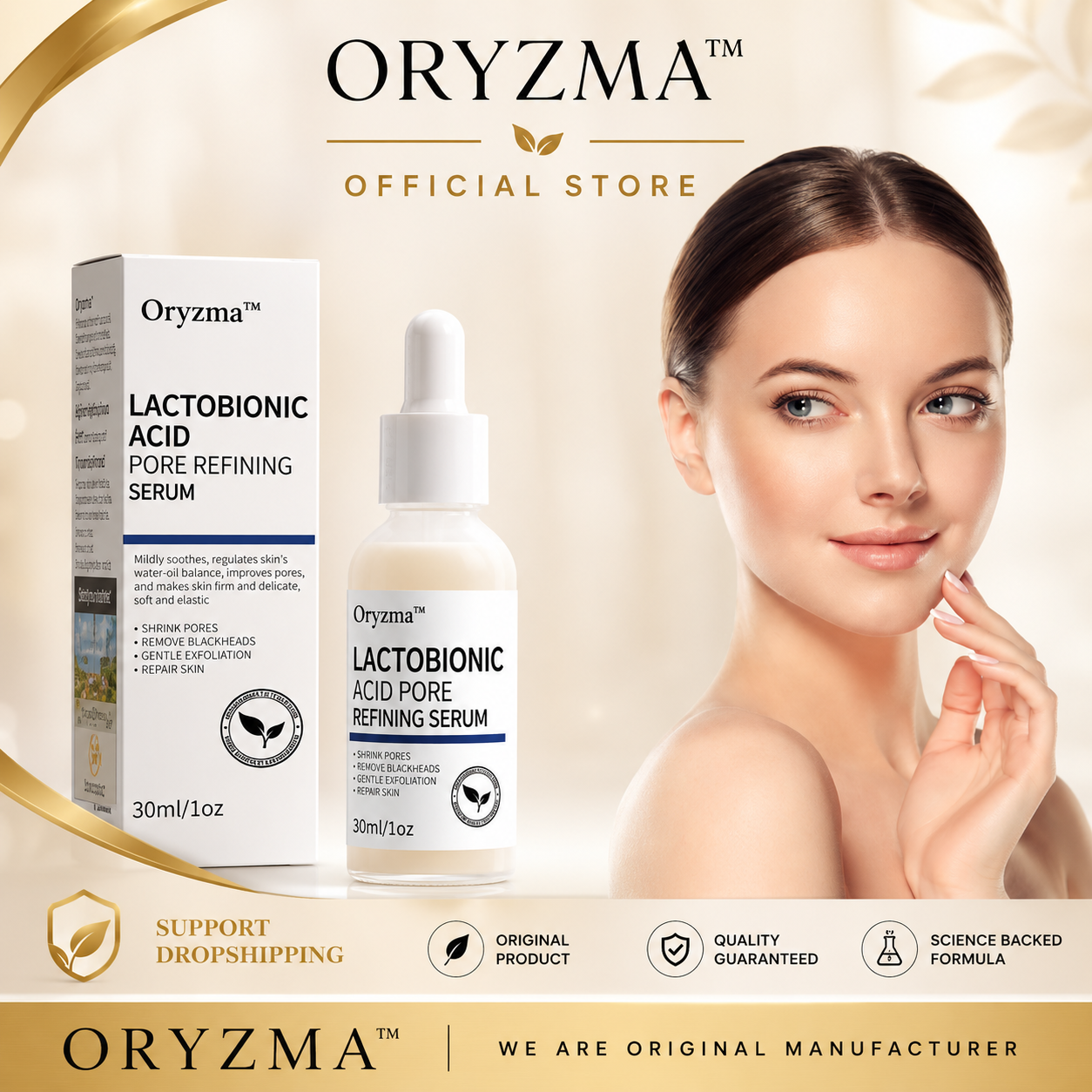 Oryzma™ Pore Refining Serum – serum na pory i trądzik wygładza skórę